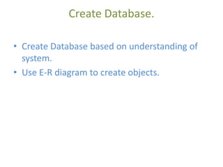Database training for developers | PPT