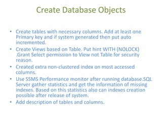 Database training for developers | PPT