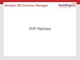 Akrabat DB Schema Manager




              PHP Patches




                            60
 