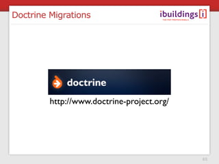 Doctrine Migrations




         http://www.doctrine-project.org/




                                            65
 
