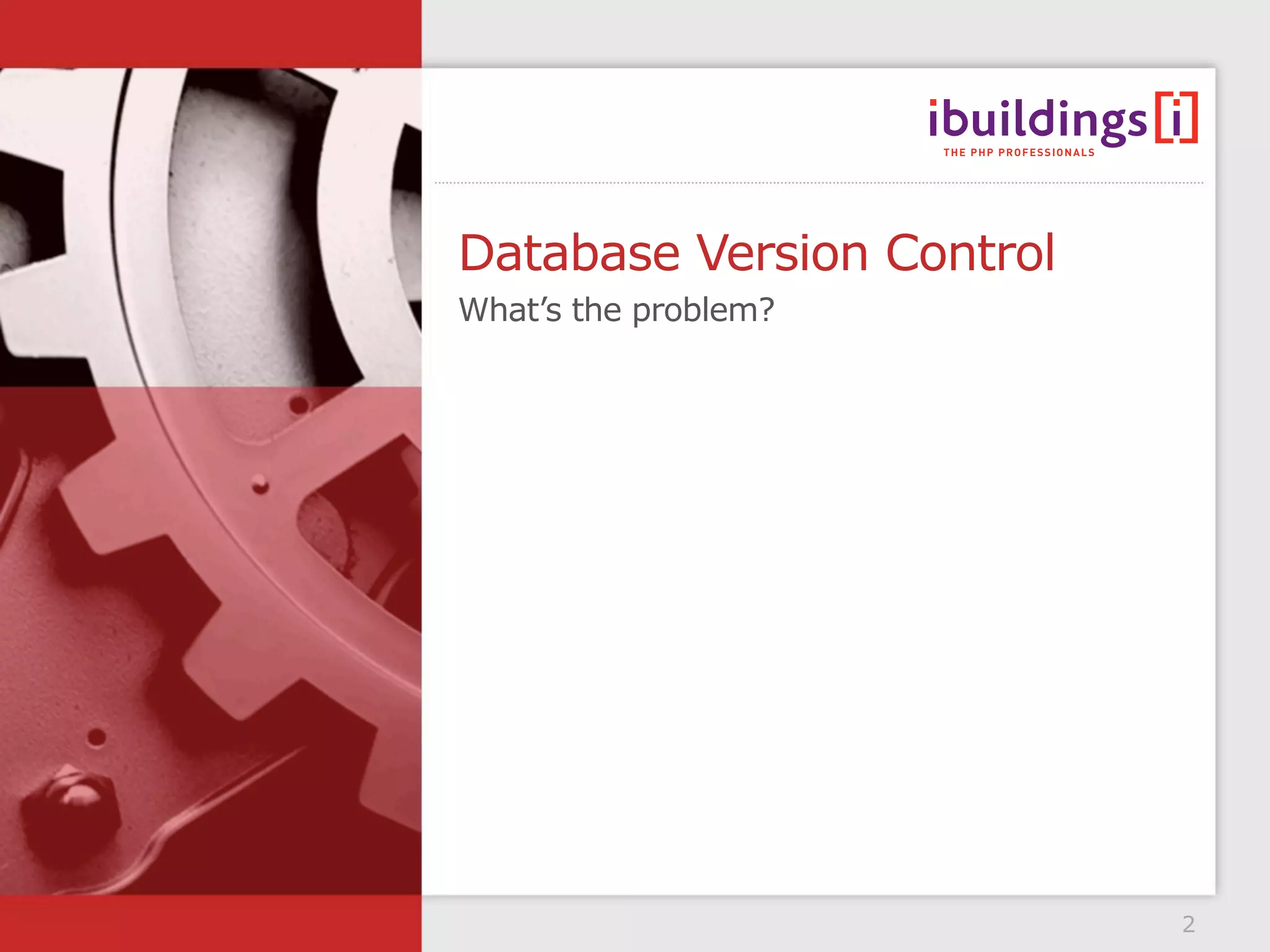 Database version control - pf congres version | PPT