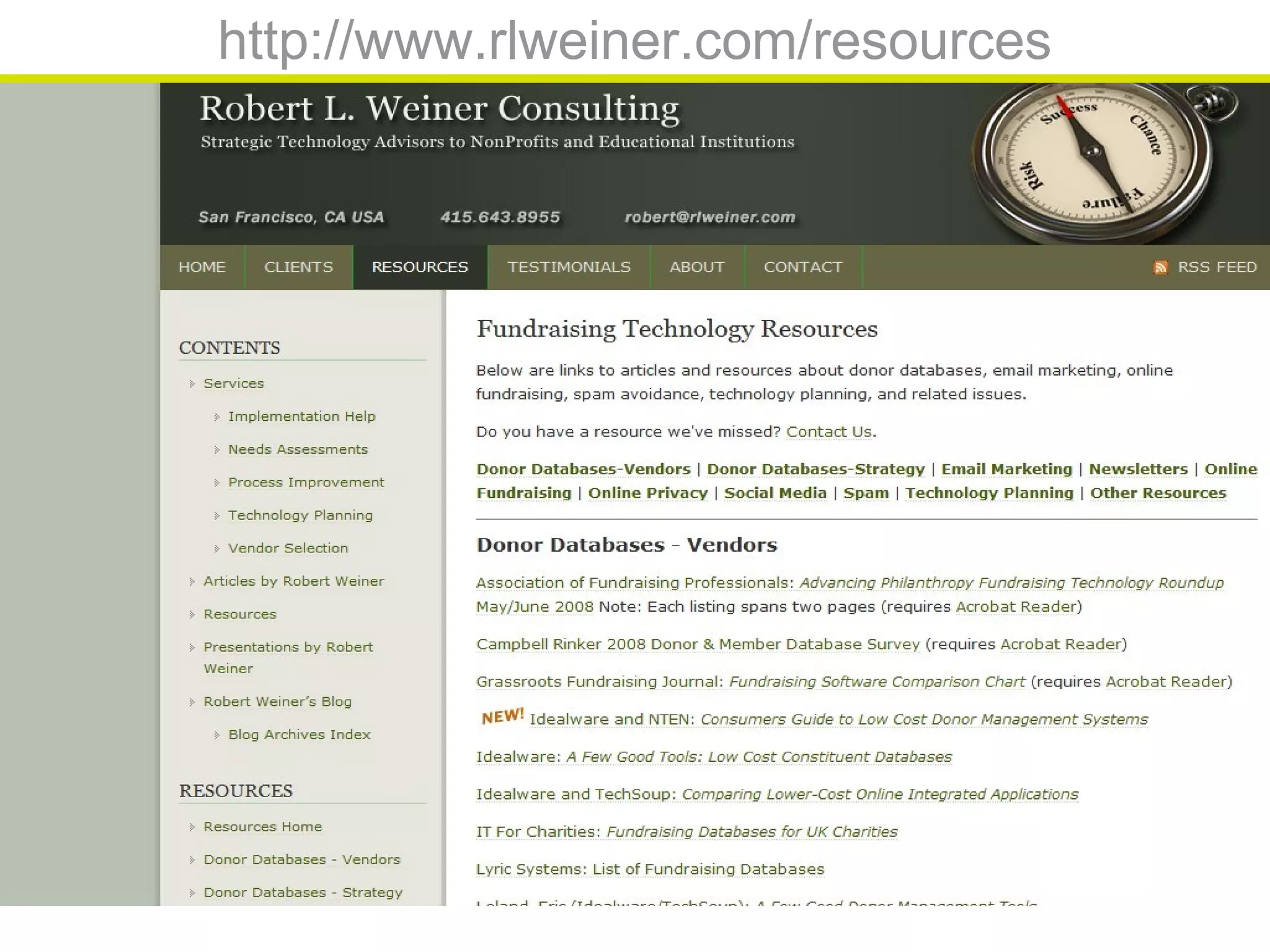http://www.rlweiner.com/resources
 