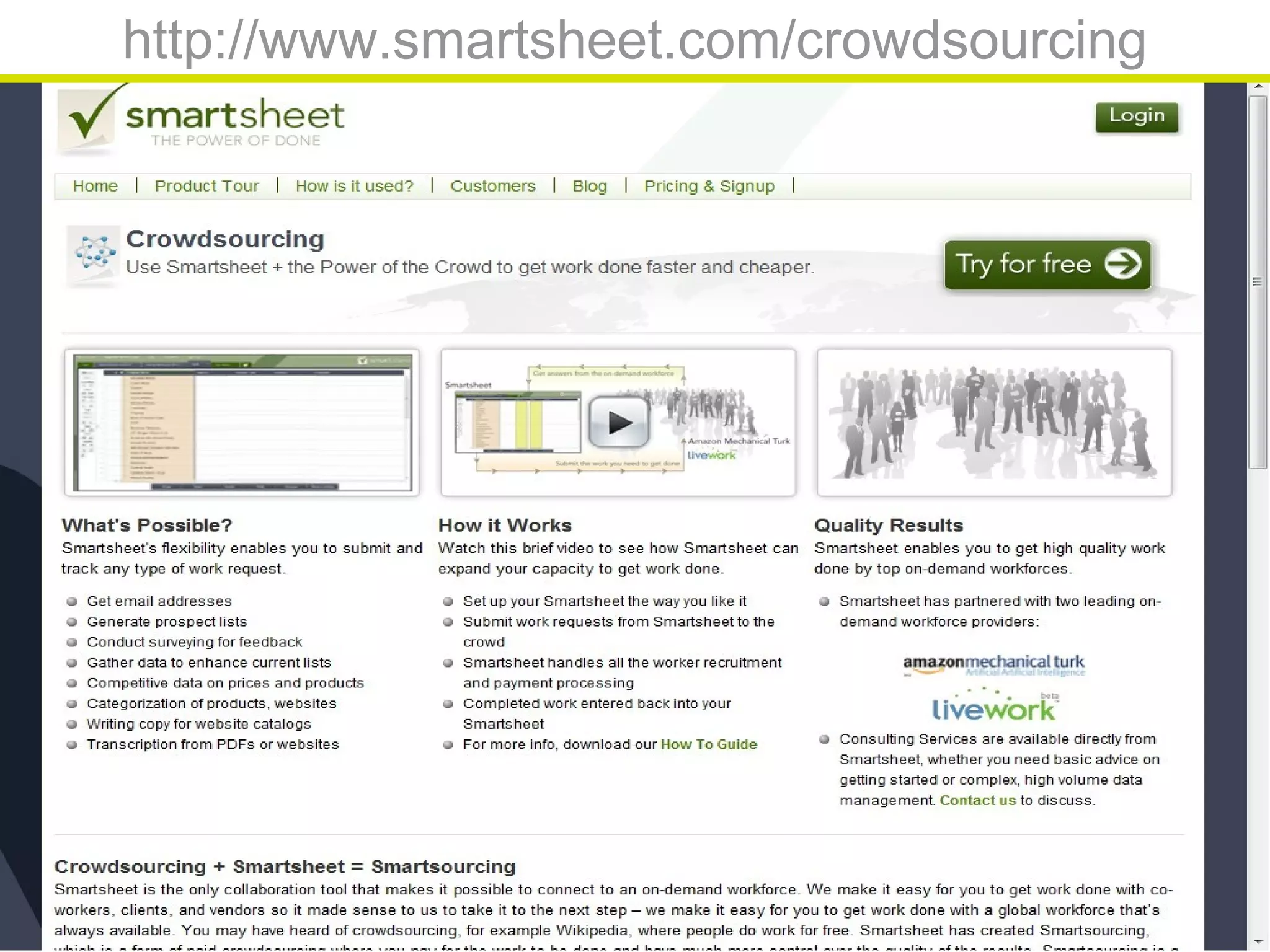 http://www.smartsheet.com/crowdsourcing
 