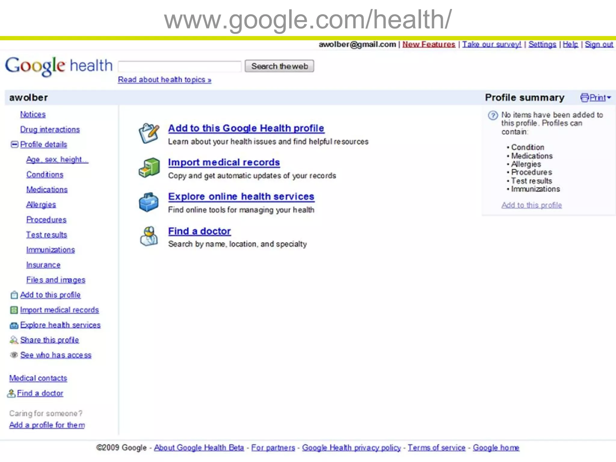 www.google.com/health/
 