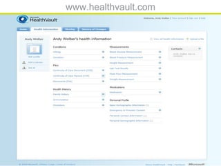 www.healthvault.com
 