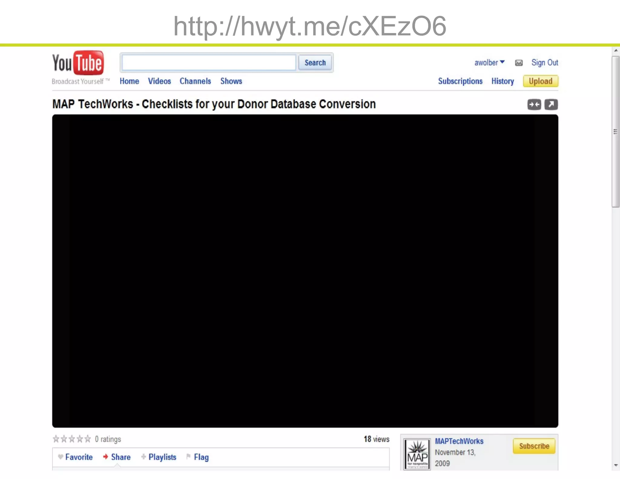 Database webinar 20100309