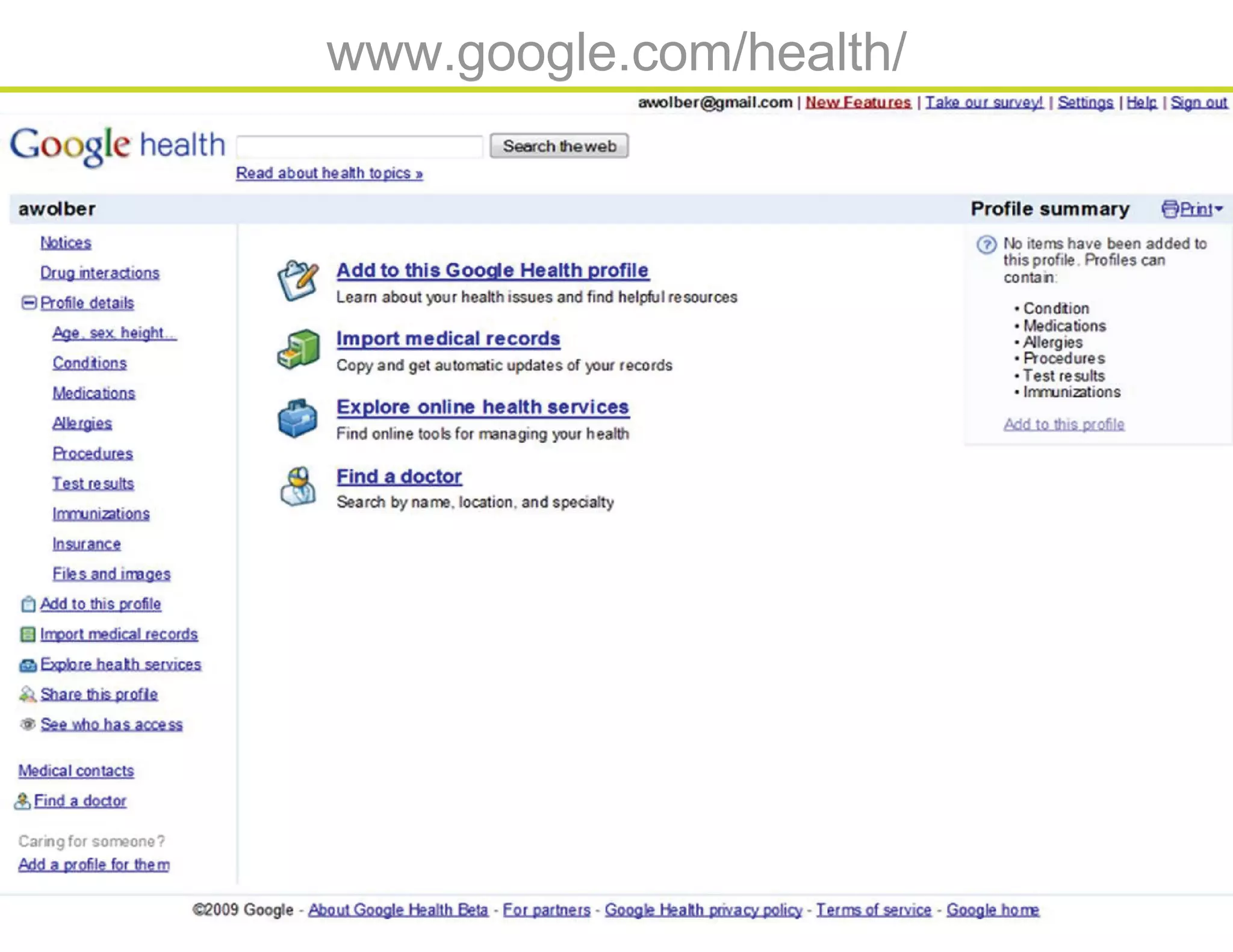 Database webinar 20100309
