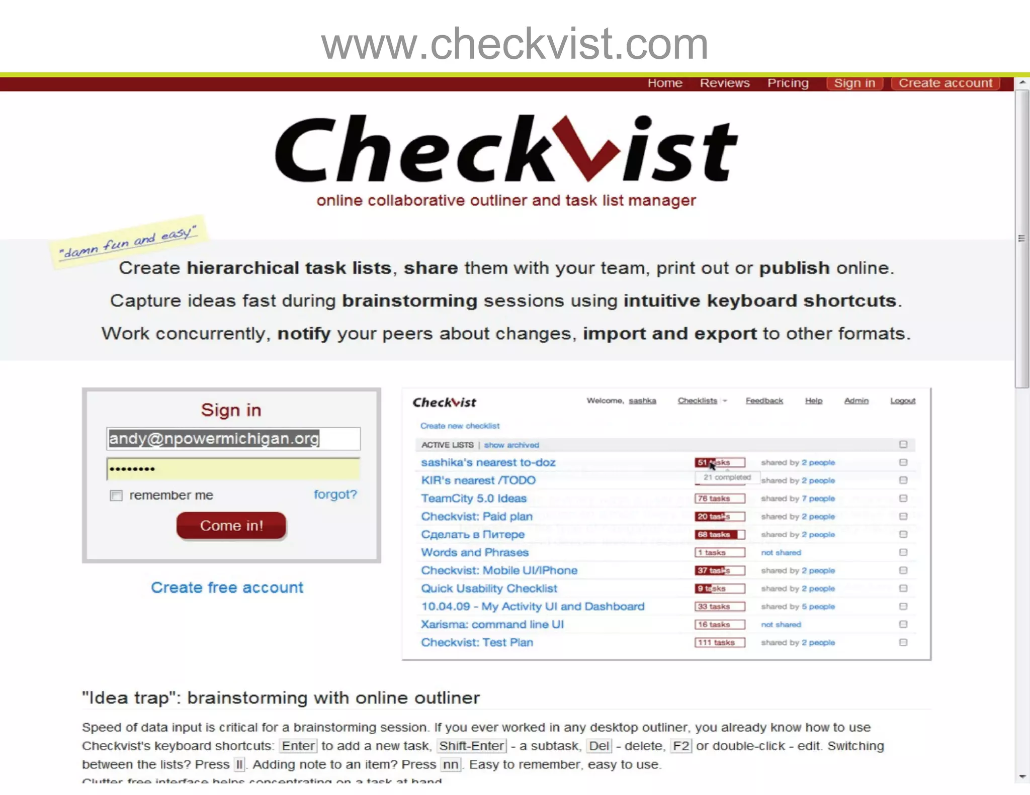 Database webinar 20100309