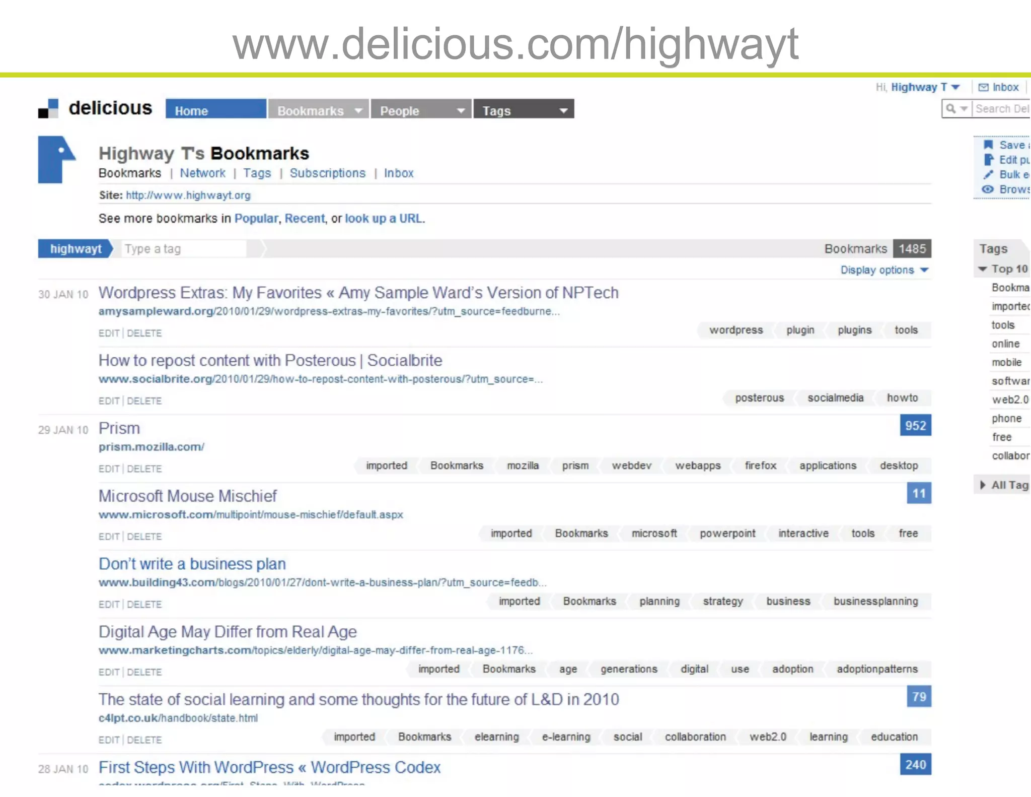Database webinar 20100309