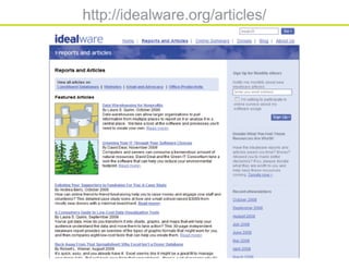 Database webinar 20100309