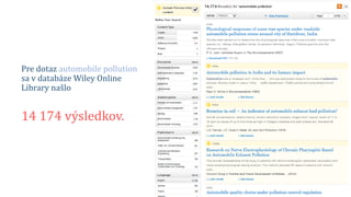 Pre dotaz automobile pollution
sa v databáze Wiley Online
Library našlo
14 174 výsledkov.
 