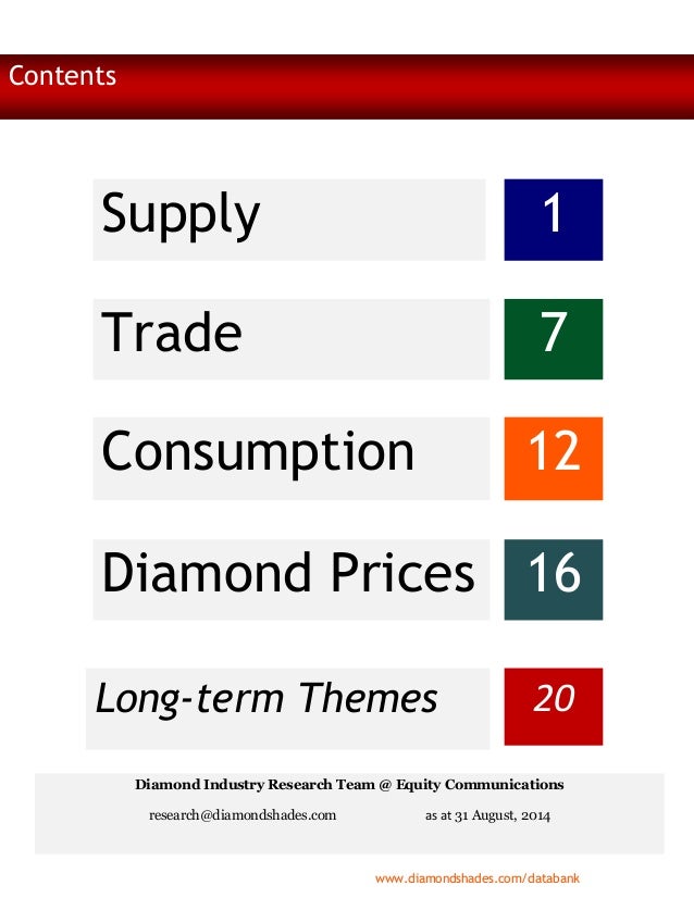 essential charts on the global diamond industry 2014 essential charts