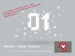 April 24, 2014
Discover Create Connect
The Social Web Loves a Good Data Breach
 