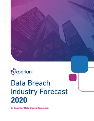 Data Breach
Industry Forecast
2020
By Experian®
Data Breach Resolution
 