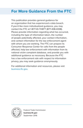 Data Breach Response: A Guide for Business | PDF