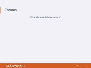 Databricks Community Cloud Overview | PPTX