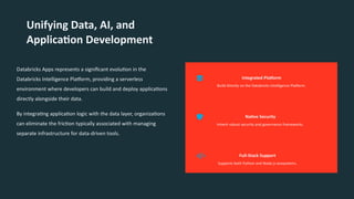 Databricks Apps: Revolutionizing Data, AI, and Application Development ...