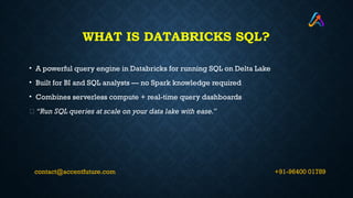 Databricks Online Training | Databricks Online Course | PPTX