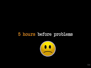 5 hours before problems




                          133
 