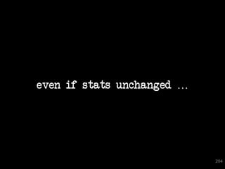 even if stats unchanged …




                            204
 