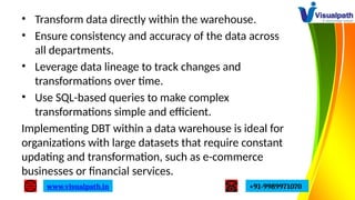 Data Build Tool Training | Best Online DBT Courses | PPTX