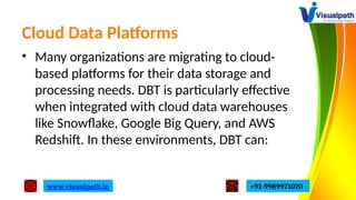 Data Build Tool Training | Best Online DBT Courses | PPTX