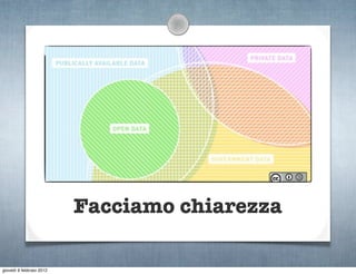 Facciamo chiarezza

giovedì 9 febbraio 2012
 