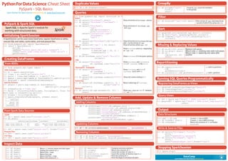 DataCamp Cheat Sheets 4 Python Users (2020) | PDF