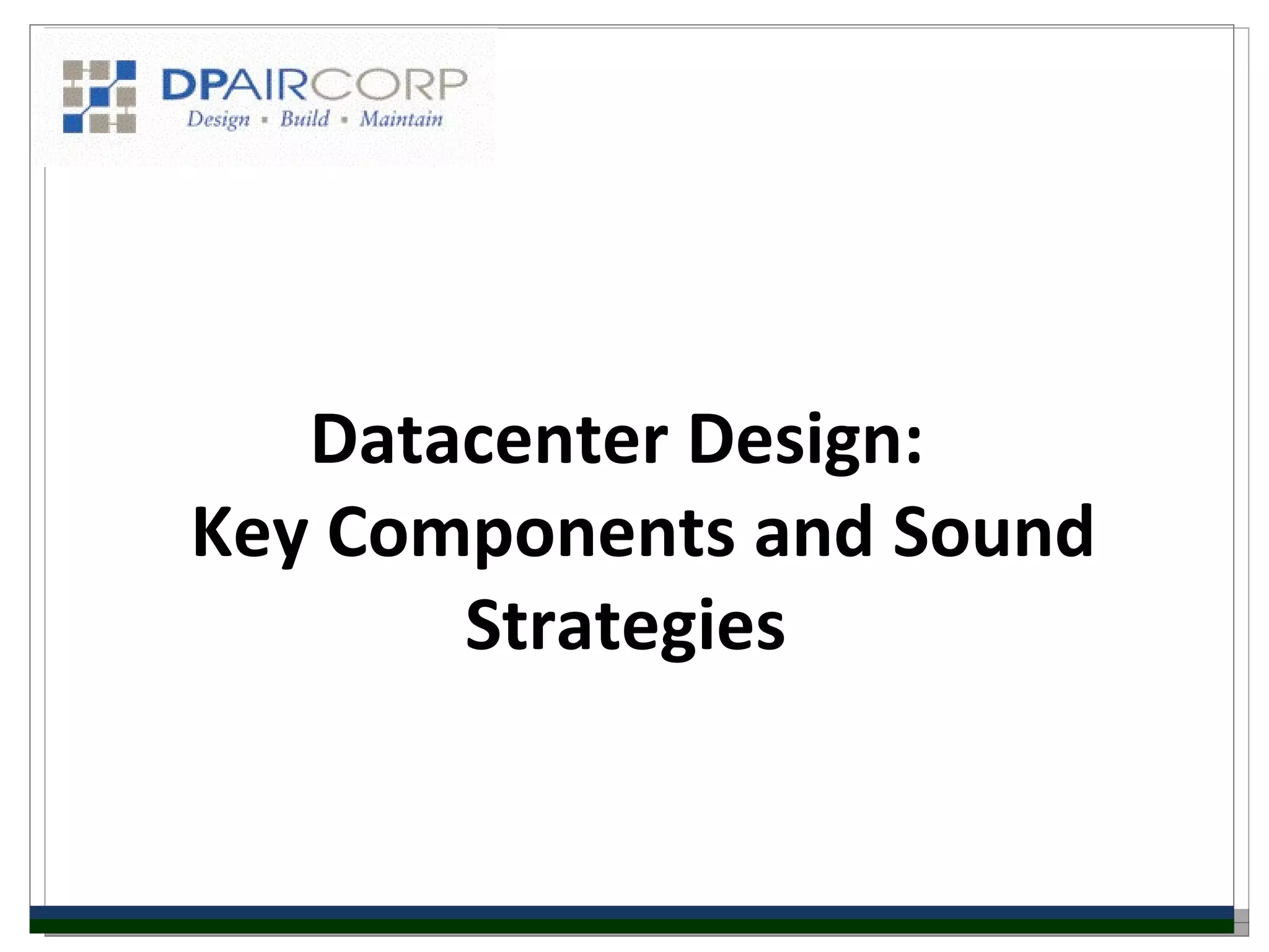 Datacenter Design - DP Air | PPT