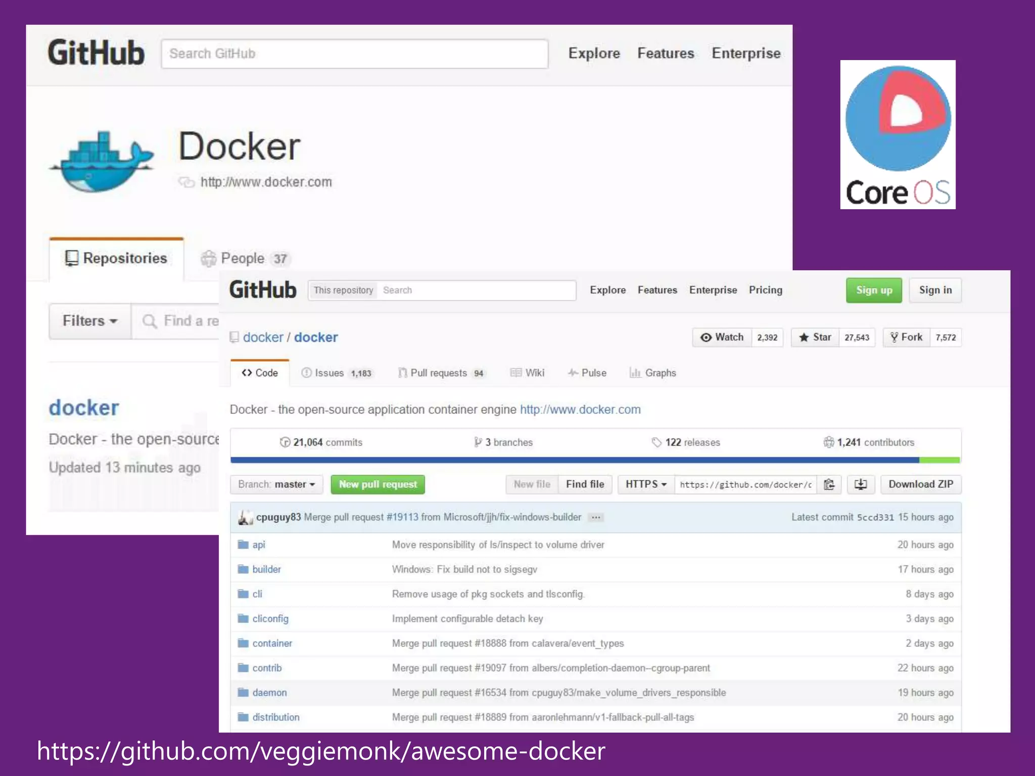 https://github.com/veggiemonk/awesome-docker
 