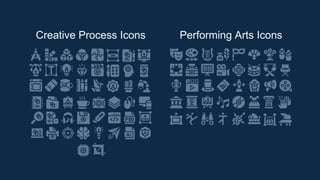 Creative Process Icons Performing Arts Icons
 