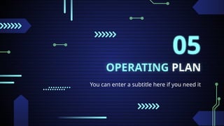 OPERATING PLAN
05
You can enter a subtitle here if you need it
 