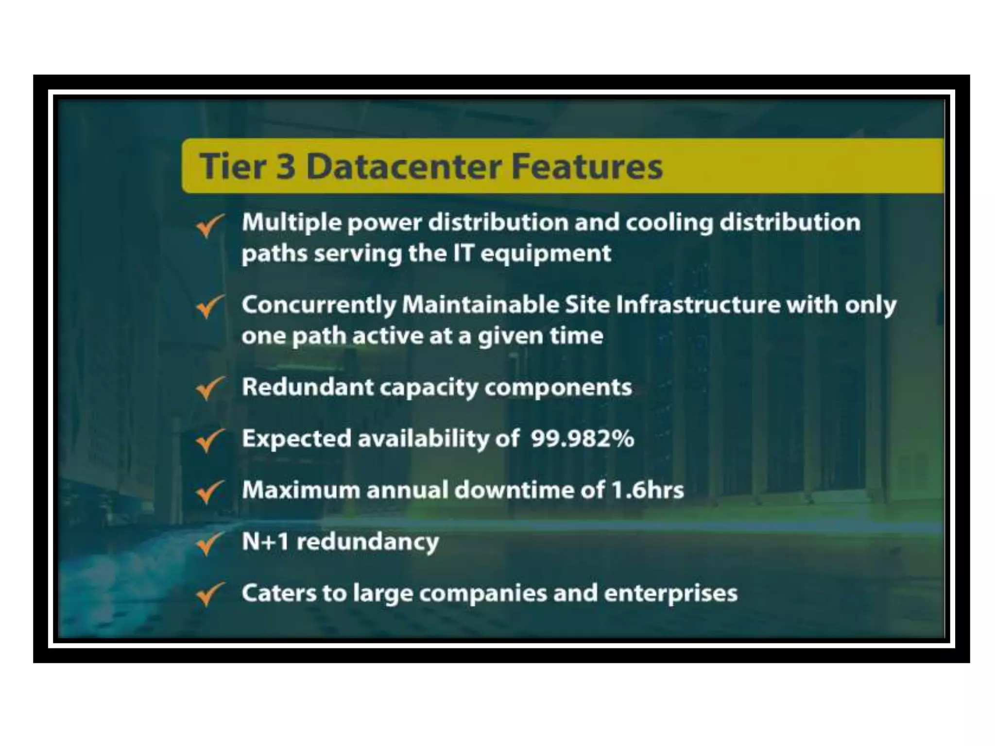 Datacenter Tier Cheat Sheet | PPTX
