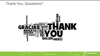Proprietary & Confidential
Thank You, Questions?
21
 