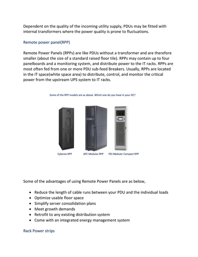 Data center power infrastructure | PDF