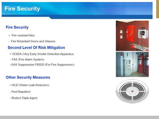 Data Center InfrastructureData Centers are valuable resources as they get close to capacity those resources must be carefully managedInfrastructure includesRacksSwitches and switch portsVLANsPatch panels and cables (of all types)Power utilization and monitoringGeneratorsHigh voltage power components HVAC componentsBy accurately tracking the usage of systems and their placement in the data center we can ensure that overload conditions do not occur 4BMS