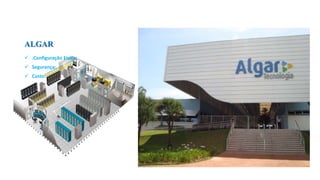 ALGAR
 .Configuração Física:
 Segurança:
 Custo:
 