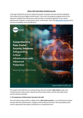 Where UAE's Data Meets Complete Security | PDF