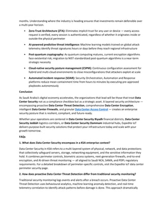 Comprehensive Guide to Data Center Security in Saudi Arabia for ...