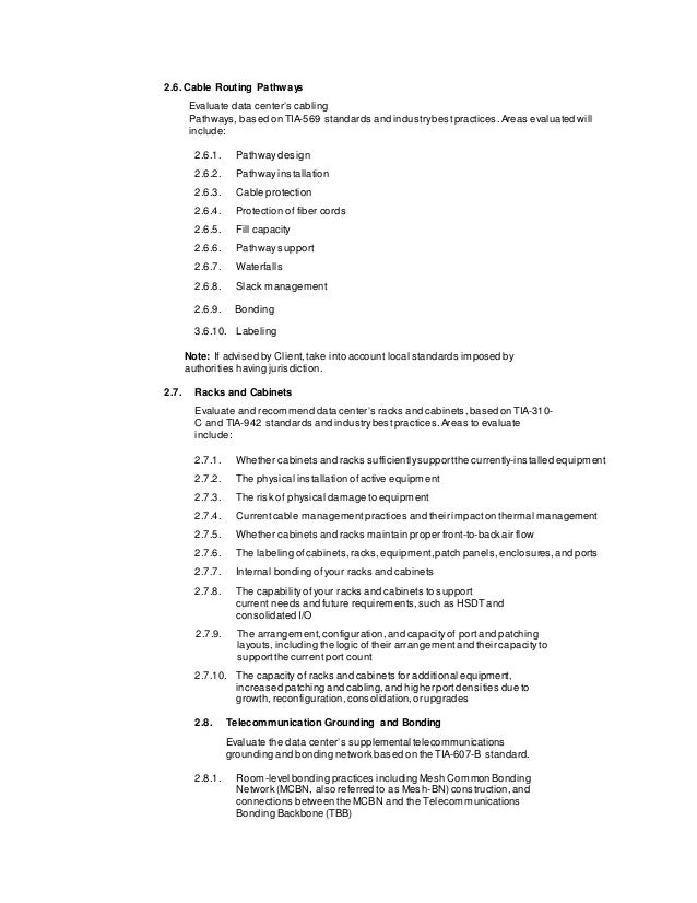 Data Center Site Survey Document