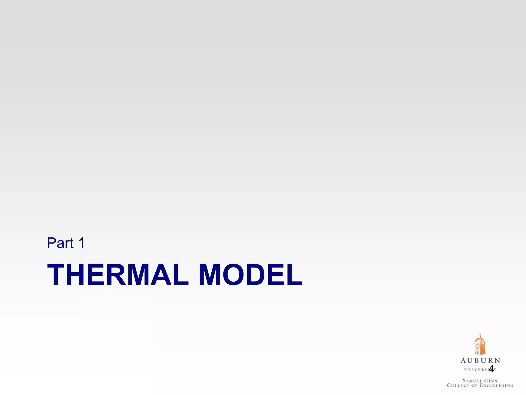 THERMAL MODEL
Part 1
4
 
