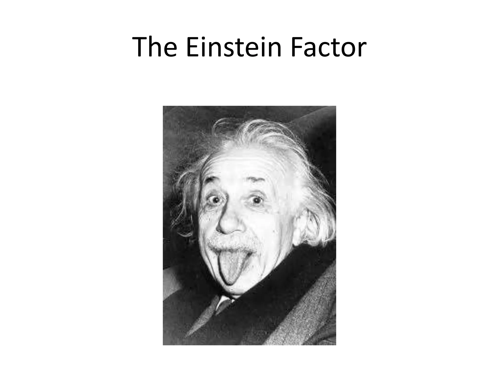 The Einstein Factor