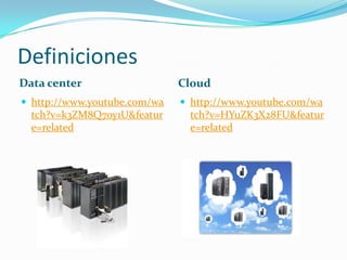 Data center vs Cloud | PPTX