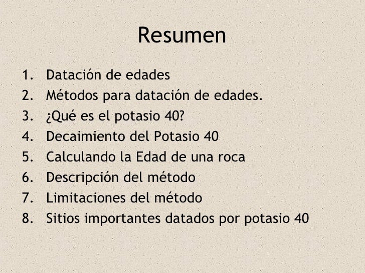 Datacion Por Potasio 40 Datacion Por Potasio 40