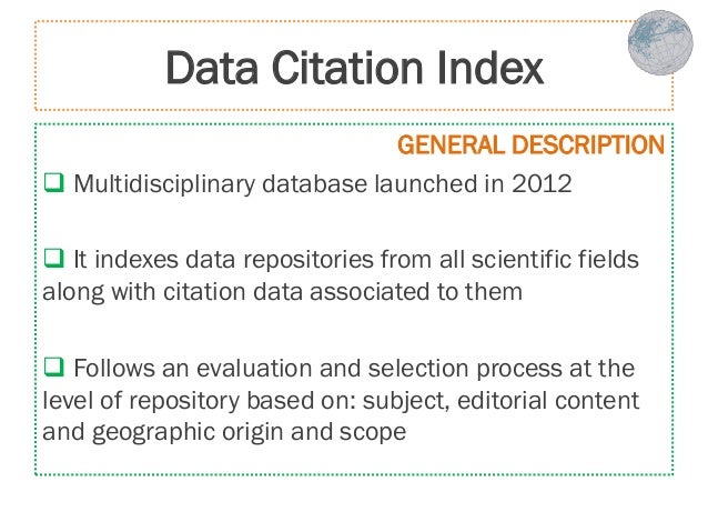 How many citations are there in the Data Citation Index? How many citations are there in the Data Citation Index?