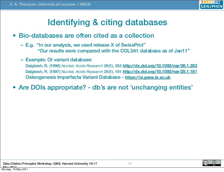 Data Citation Principles Harvard May 2011 ORCID and data