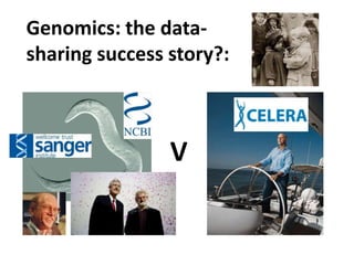 Genomics: the data-
sharing success story?:



                V
 