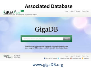 Associated Database




   www.gigaDB.org
 