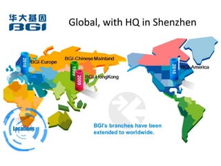 Global, with HQ in Shenzhen
 