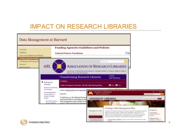 2013 DataCite Summer Meeting Thomson Reuters Data